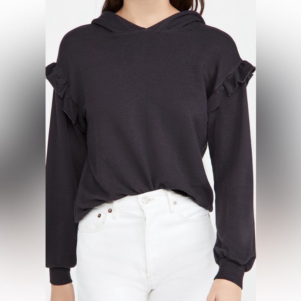 MONROW Ruffle Hoodie